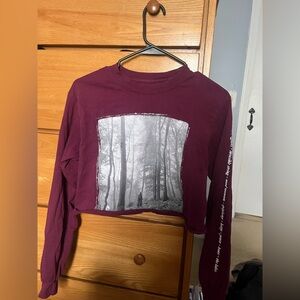 Taylor Swift Folklore long sleeve Crop Top